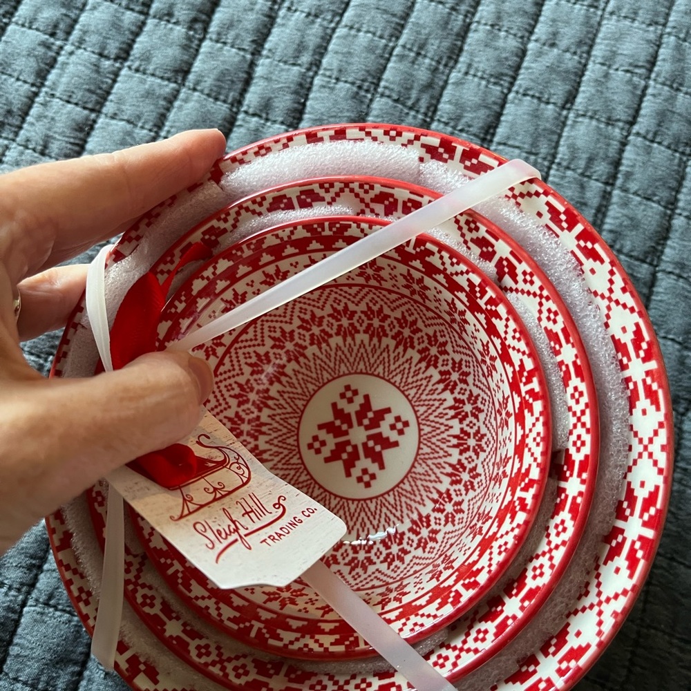 Holiday Bowls - Set of 3